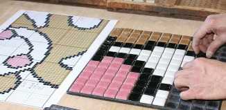 Мозаичная напольная плитка